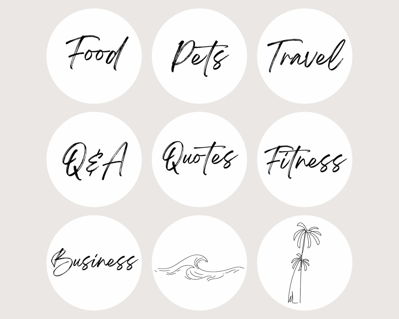 Line Art Highlights, Highlight Covers, Instagram Line Art, Instagram ...