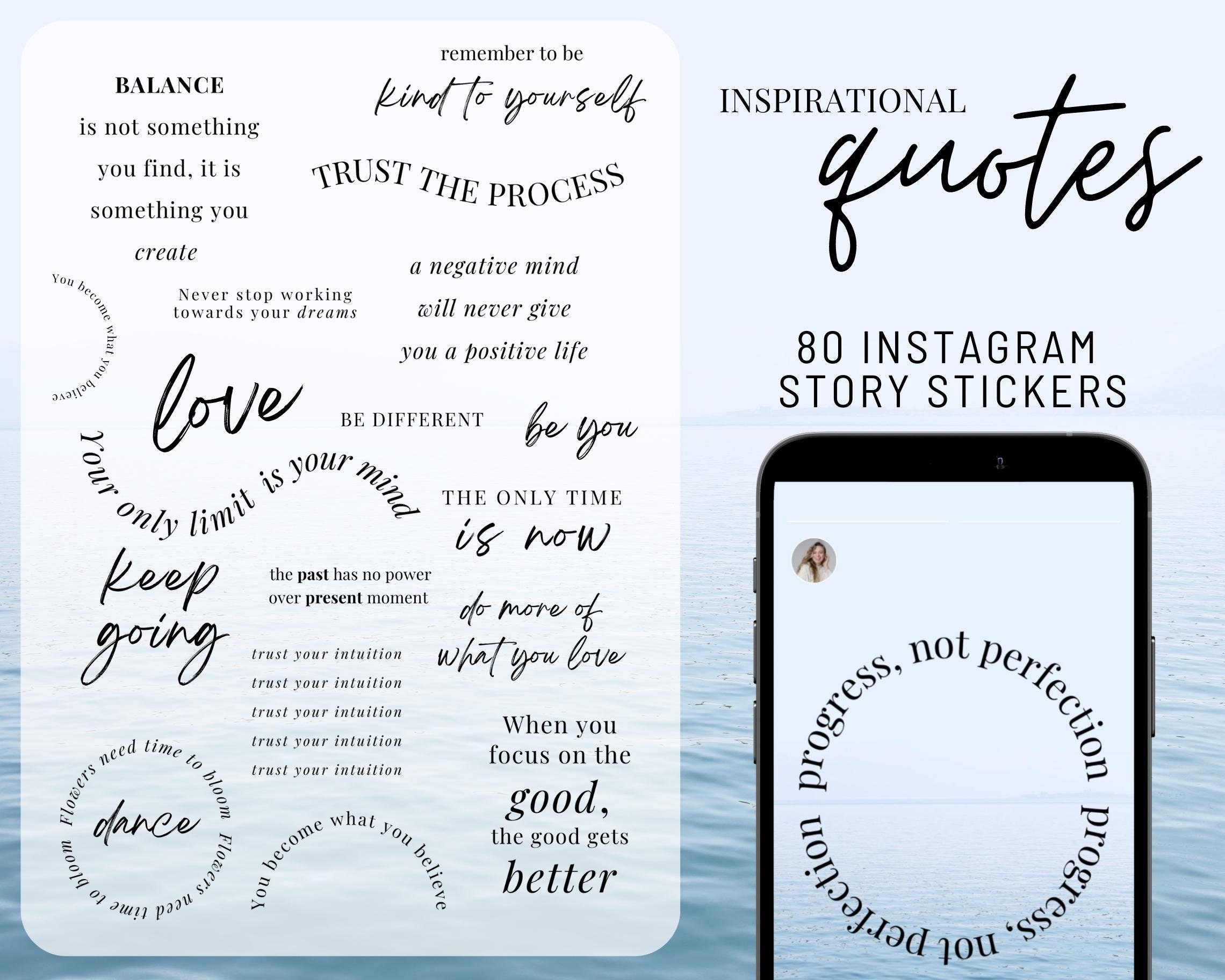 Instagram Sticker Codes  Positive quotes wallpaper, Instagram
