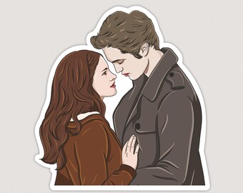 Bella & Edward Sticker | Bookish | Booktok | Kindle Stickers | Vinyl Sticker | Waterproof Sticker | Twilight Sticker