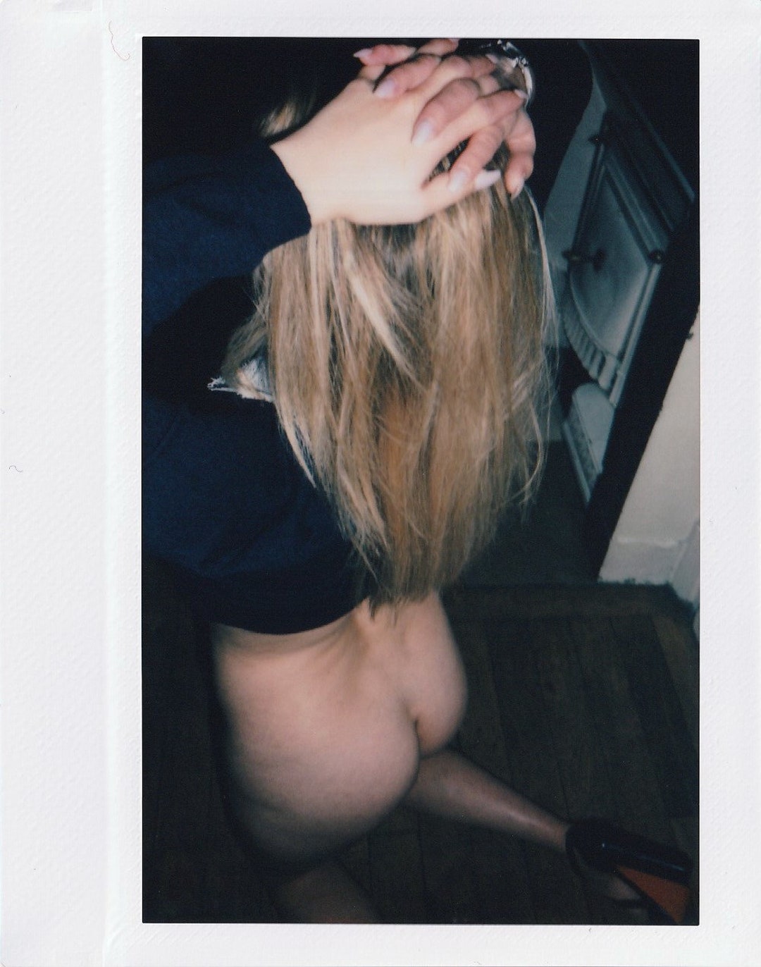 Original Nude Instax Photography of an Amateur French Blond