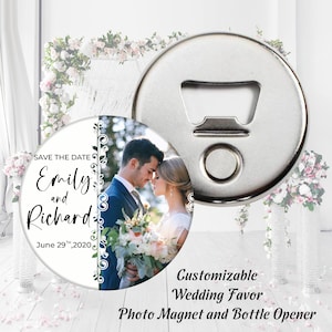 Imán de nevera con foto personalizado / Para invitados al por mayor / Regalos de fiesta / Regalos de boda personalizados / Despedida de soltera / Imán personalizable / Imán de flores