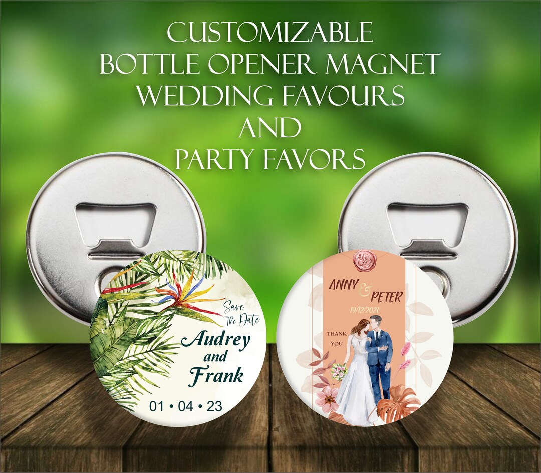 Make Your Event Memorable With Custom Bottle Opener Button Magnets! - Etsy