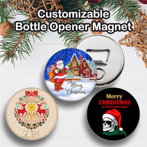 Kerstmis, feestartikelen, flesopener magneet, aanpasbare opener magneet, kerstfeest bedankje souvenir, kerstfeest cadeau