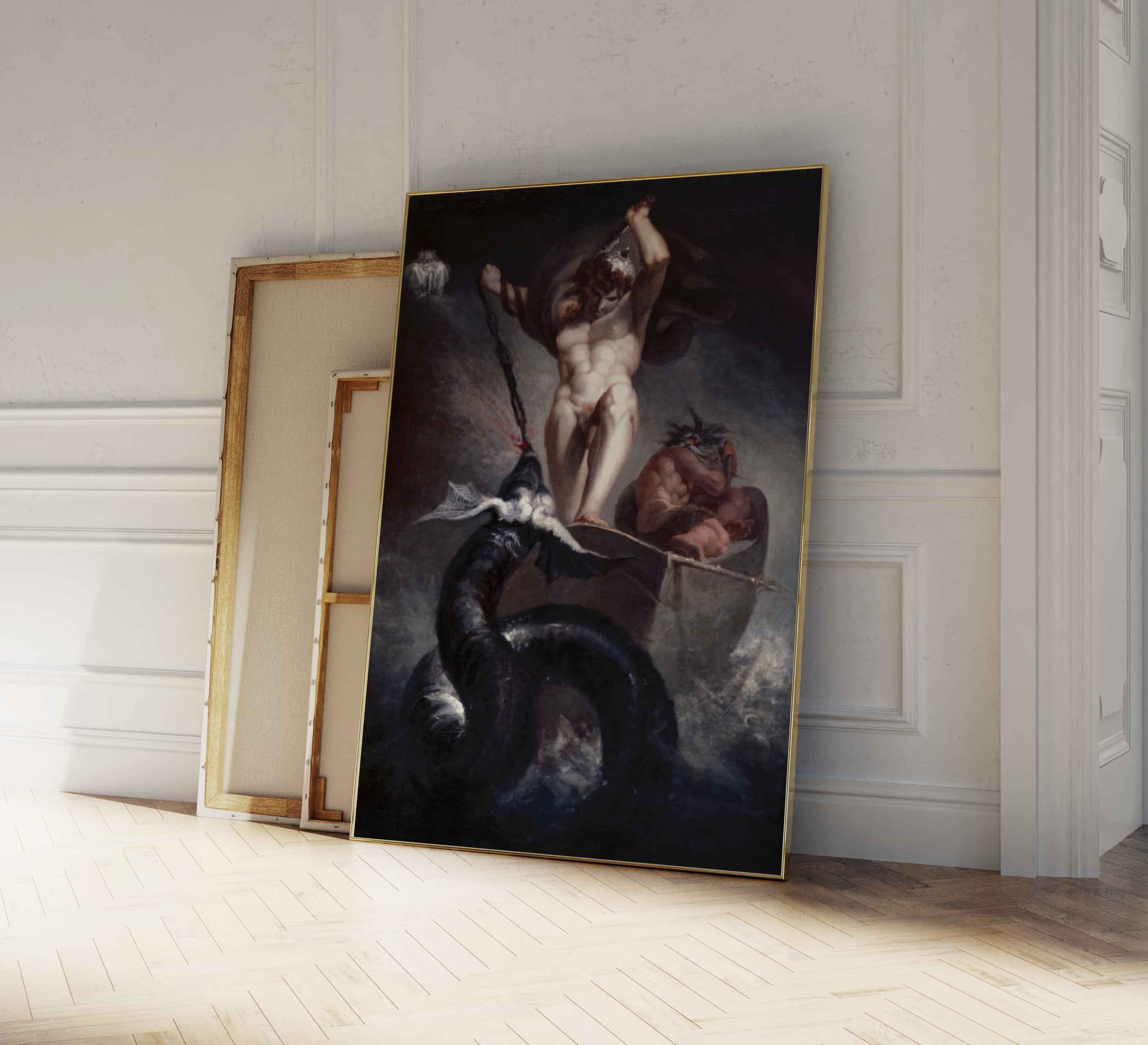 Fuseli Thor Battering The Midgard Serpent