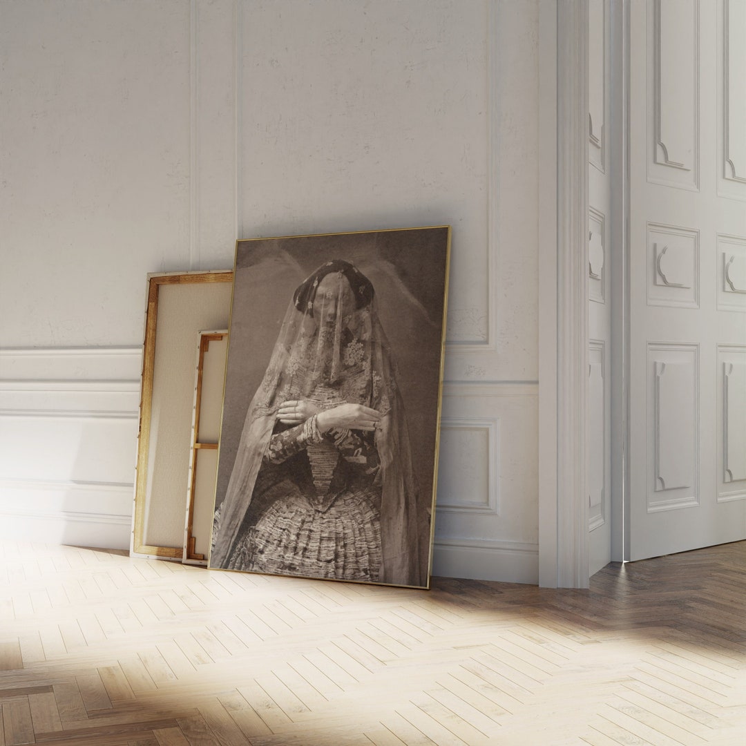 Madam Violet Vampire Queen Dark and Spooky Photography, Vintage Mystical Fortune Teller Print