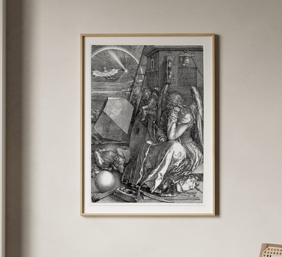 Albrecht Durer Melancholia Engraving Print, Vintage Fine Wall Art ...