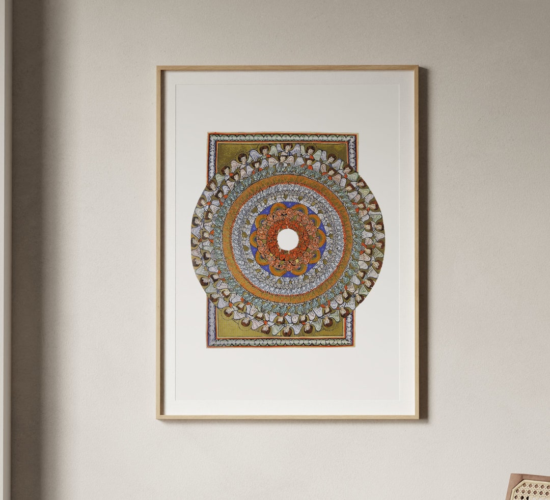 Hildegard Von Bingen Scivias I.6 Choir of Angels Print Etsy
