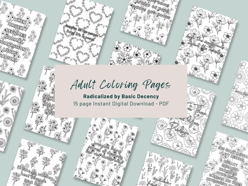 Political Coloring Pages Printable, Funny Protest Adult Coloring Book ...