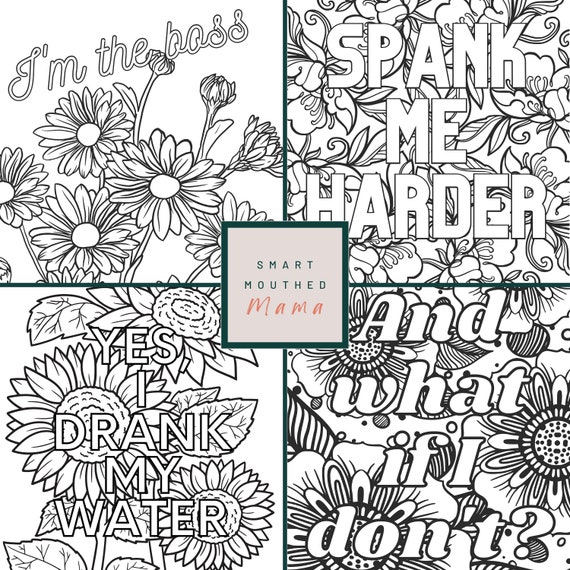 10 Bratty Coloring Pages Adult/bdsm/ddlg/kink - Etsy Australia