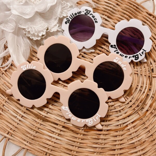 Personalized kids Flower Sunglasses | Flower girl proposal | Flower girl   | Kids Gifts | Kids party favor | Sunglasses | wedding favor