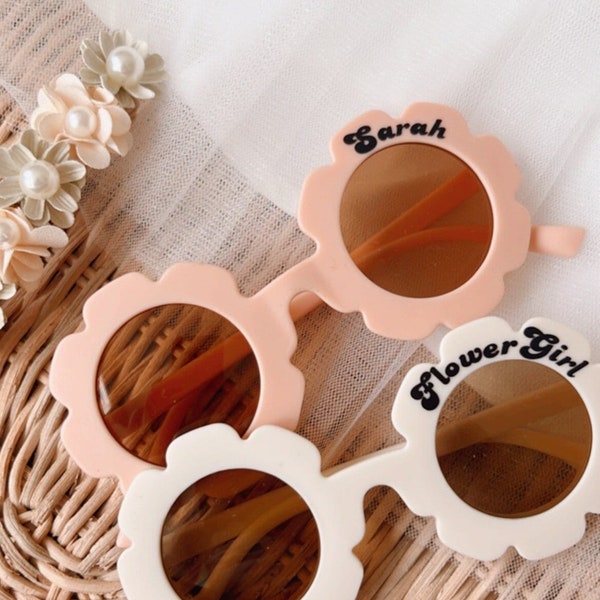 Personalized kids Flower Sunglasses | Flower girl proposal | Flower girl   | Kids Gifts | Kids party favor | Sunglasses | wedding favor