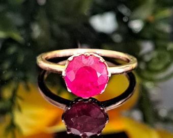 Ruby Ring available in 14k Solid Yellow, White, and Rose Gold