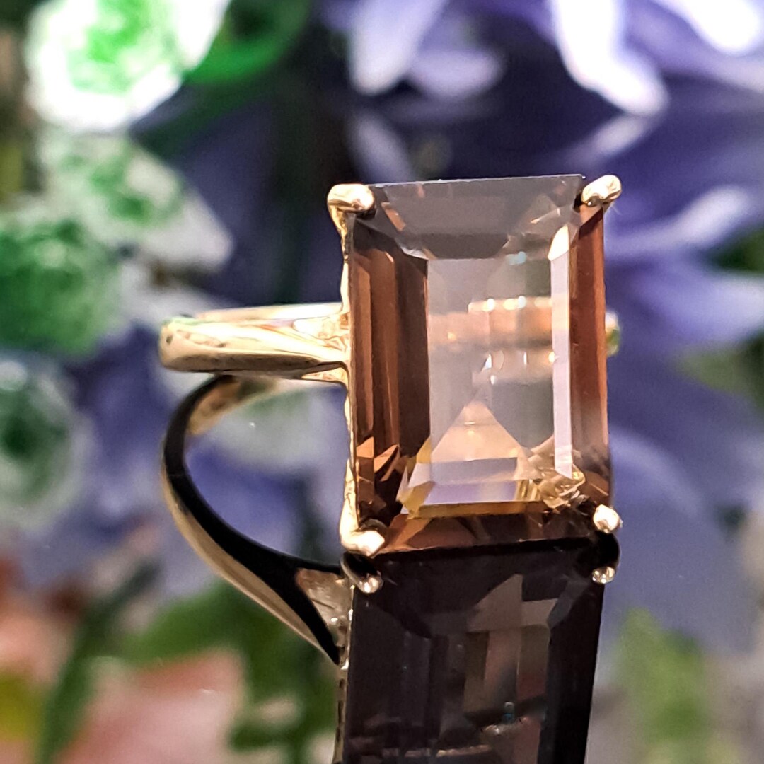 指輪・リング [COLDFRAME] SMOKY QUARTZ RING SMOKY_QUARTZ_CHUNKY_SQUARE_RIN