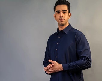 Men's Kameez Shalwar Suit, Premium Fabric, Stitched Kurta Ensemble
