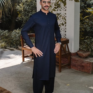 Kameez Shalwar Men Pakistan Indian Collection, Simple and Decent , Best choice for Men, Classic 2 pieces Shalwar Kameez, Premium fabric. image 4