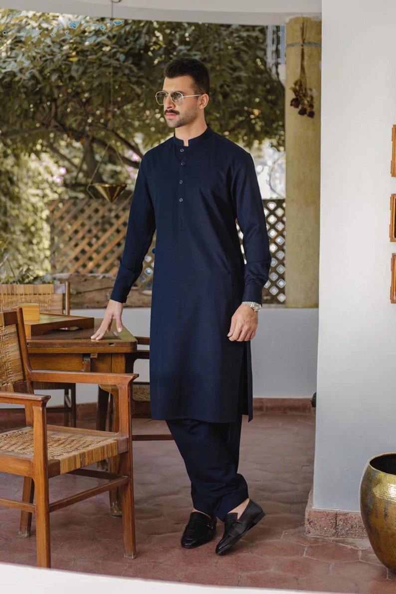 Kameez Shalwar Men Pakistan Indian Collection, Simple and Decent , Best choice for Men, Classic 2 pieces Shalwar Kameez, Premium fabric. image 1