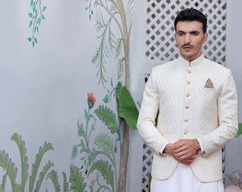 Handgefertigter Herren Prinz Mantel: Hochzeit & Abendgarderobe
