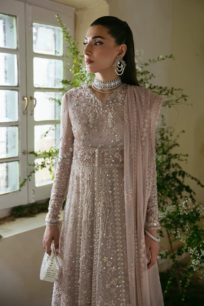 open lace back dress Akbar Aslam Libas e Khas Wedding Collection 3pc Suit AAWC-1331 VERONIC main image 1