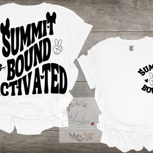 Summit Bound Activated, Cheer Mom, Competition, Customized, Cheer Squad shirts, Retro T-shirt, Apparel, Cheerleader, Mickey, Vibes, Bound