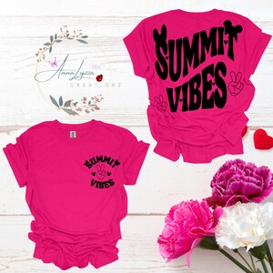 Summit Vibes Shirt, Cheer Mom, Competition, Customized, Cheer Squad shirts, Retro T-shirt, Apparel, Cheerleader, Mickey, Bound, Mom Shirts