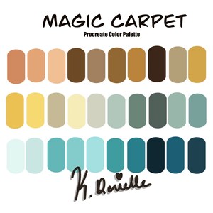 Procreate Color Palette, Color Swatches, Digital Download