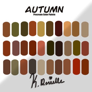 Procreate Color Palette, Autumn Vibe, Autumn, Color Swatches, Halloween, Procreate, 2022 Fall Colors