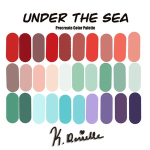 Procreate Color Palette, Color Swatches, Digital Download