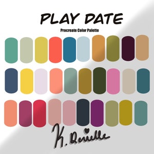 Procreate Color Palette, Procreate, Color Swatches, Digital Download