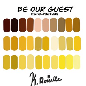 Princess Inspired, Procreate Color Palette, Color Swatches, Digital Download