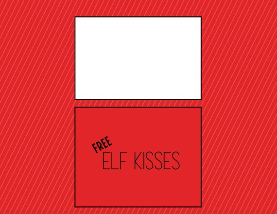 Elf Kissing Booth Printable Elf Prop Scene Hershey Kisses Free - Etsy ...