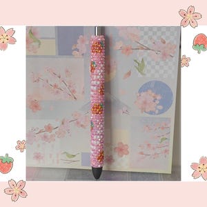 Strawberry Rhinestone Pen Digital Template for InkJoy Gel Pen