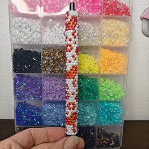Valentine's Day Heart Balloon Rhinestone Bling Pen Digital Template for Ink Joy Gel Pen