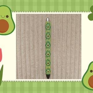 Avocado Rhinestone Pen Digital Template for InkJoy Gel Pen 3mm/ SS10