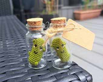 Crochet Pickle in a Jar | Handmade