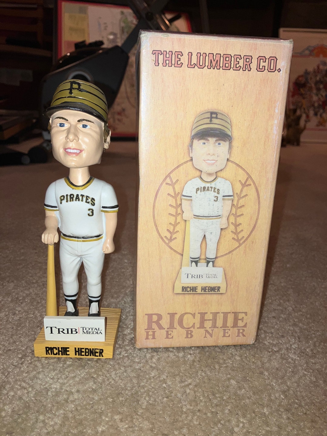 Pittsburgh Pirates Richie Hebner Bobblehead From the Lumber Co. Etsy