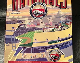 Washington Nationals Magazine 2008 Nationals VS Braves