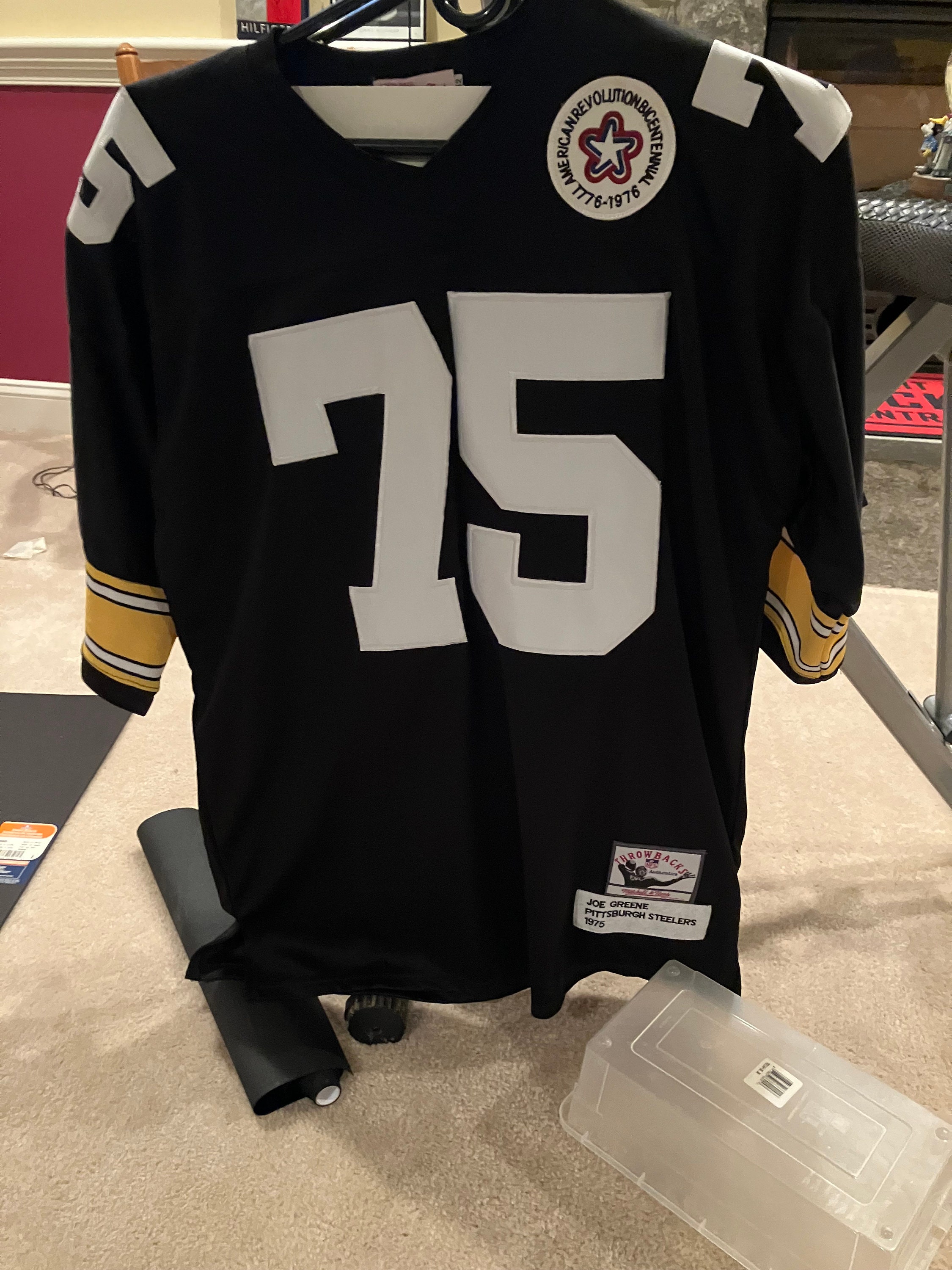 Stitch Feet Joe Greene BLK Stitched Jersey Mitchell & Ness