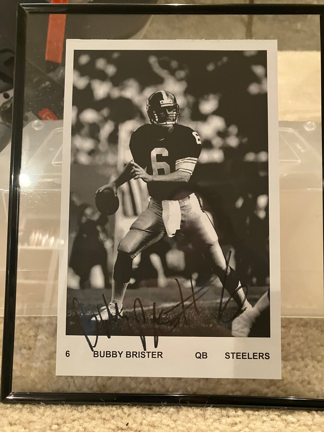 Pittsburgh Steelers Bubby Brister Framed Photo - Etsy