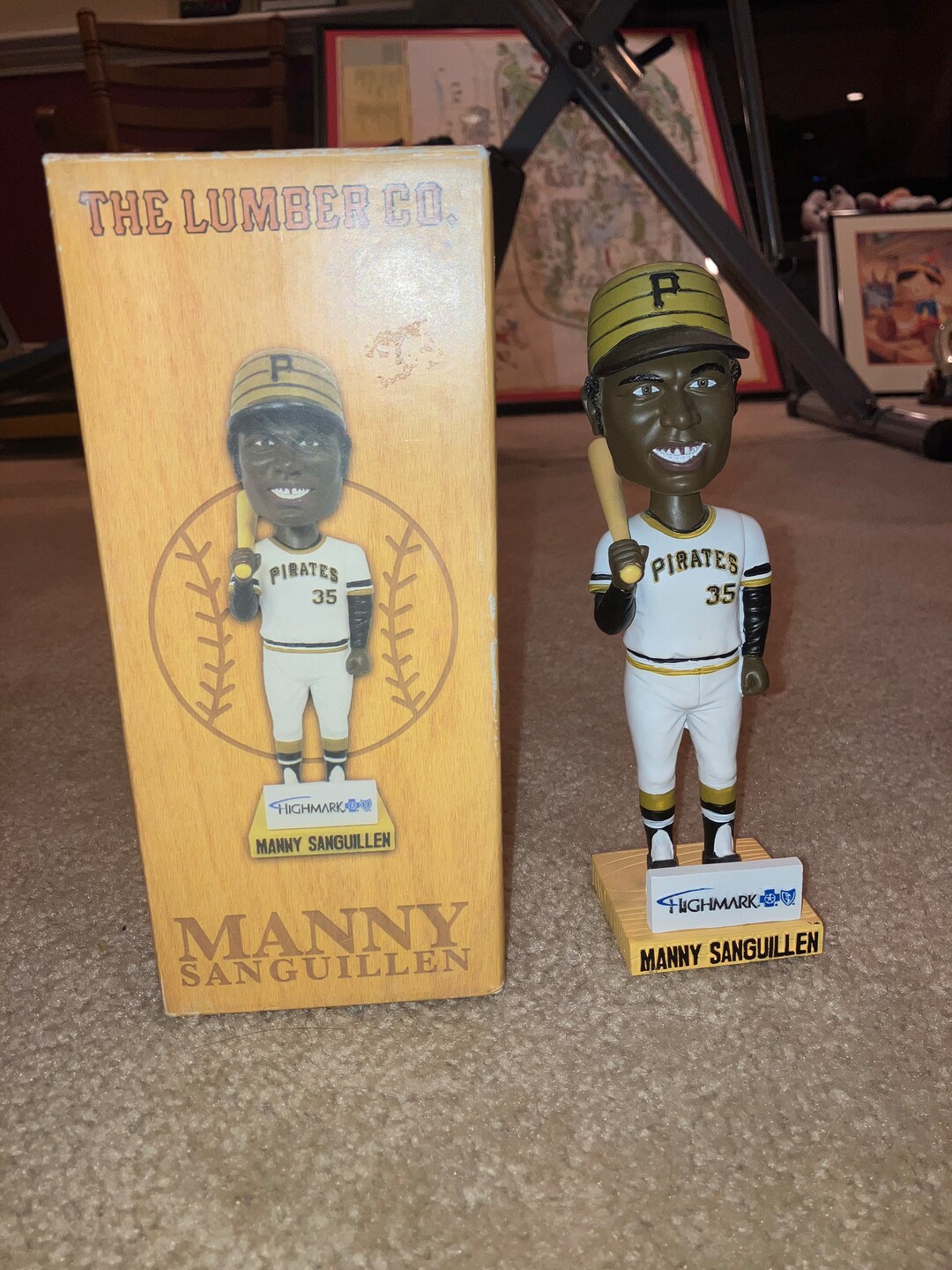 Pittsburgh Pirates Manny Sanguillen Bobblehead From the Lumber Co. Etsy