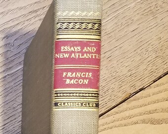 Francis Bacon Essays And New Atlantis Hardback Book 1942