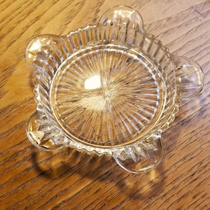 Vintage Round Clear Ashtray