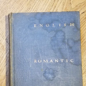 English Romantic Poetry Hardback Book 1935