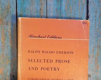 Ralph Waldo Emerson Selected Prose And Poetry 1960