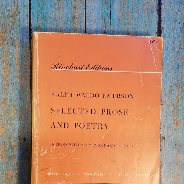 Ralph Waldo Emerson Selected Prose And Poetry 1960