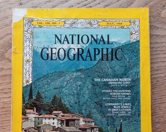National Geographic Magazine July 1968 Vol 134 No 1 - Etsy