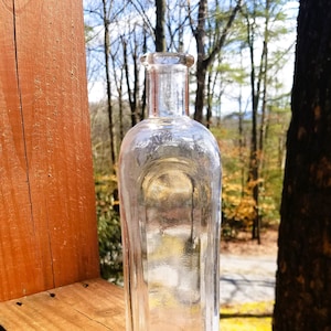 Antique Medicine Apothecary Bottle Clear