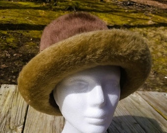 Vtg Brunschwig Womens Cloche Fedora Fancy Dress Hat Red Faux  display picture 1