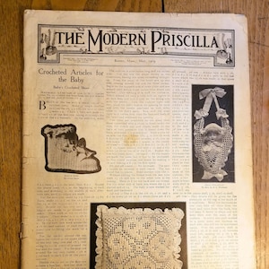 Revista Vintage La Priscilla Moderna Mayo 1909