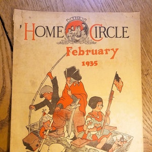 Revista Antigua Home Circle 1935-Febrero