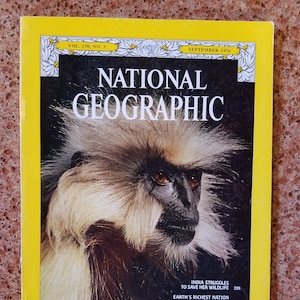 National Geographic Magazine India Struggles To Save Her Wildlife Cover September 1976